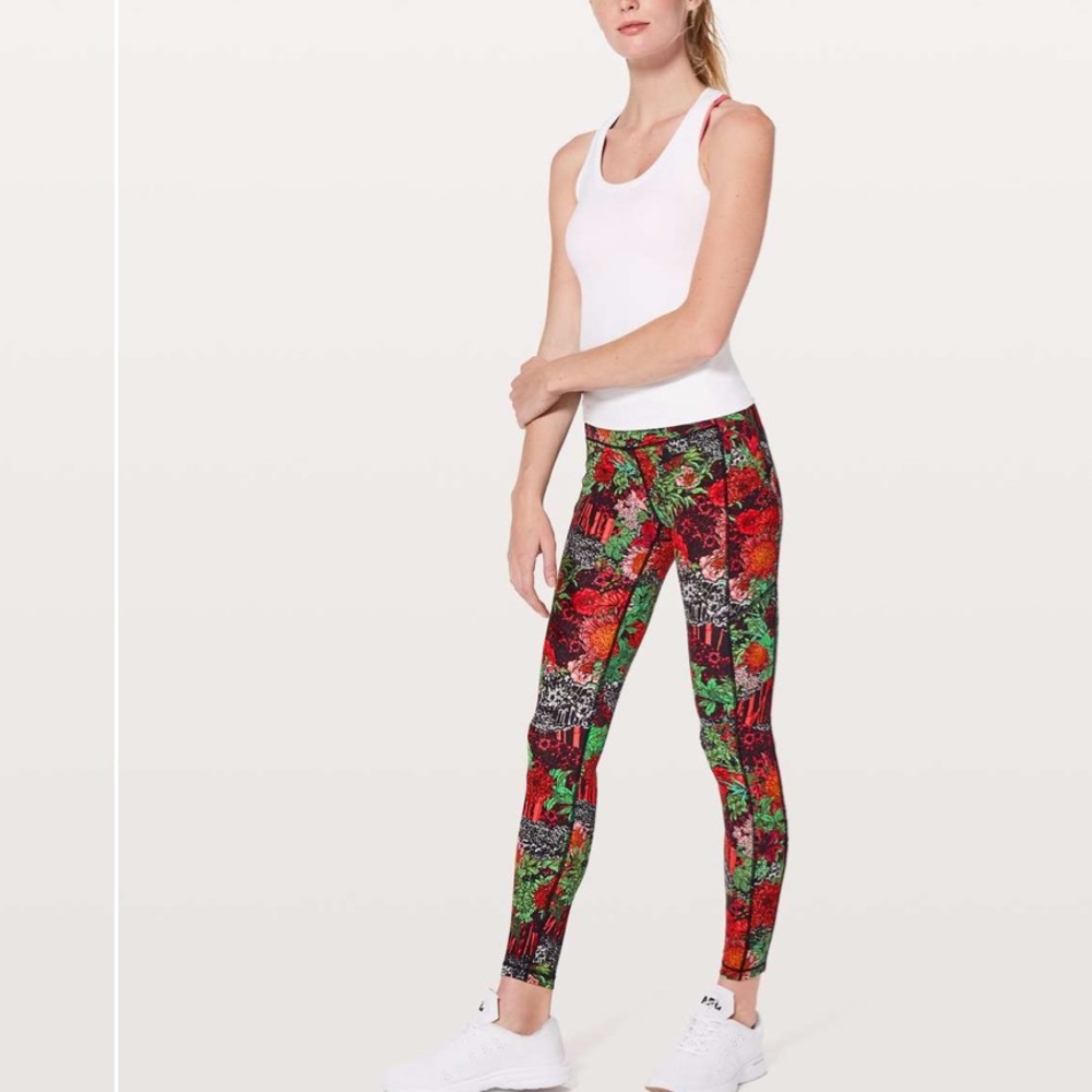 Lululemon Speed Up Tight Zen Garden 10 EUC RARE PRINT